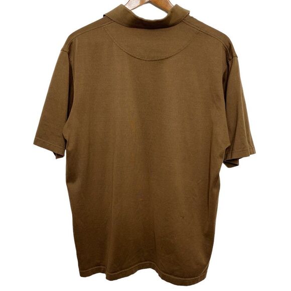 đStraightâDownâGreyhawkâEmbroidered GolfâPoloâBrownâSizeâMedium - Picture 3 of 5